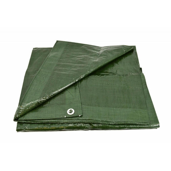 Zaļš tarpaulins 4x8m, 90g/m², ūdensizturīgs un