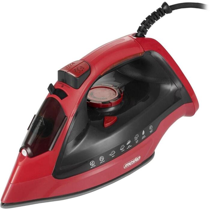 Mesko Gludeklis MS 5031, 2400 W, Nepārtraukta tvaika 40 g/min, Tvaika palielināšana 70 g/min, Sarkans/Melns (MS 5031)