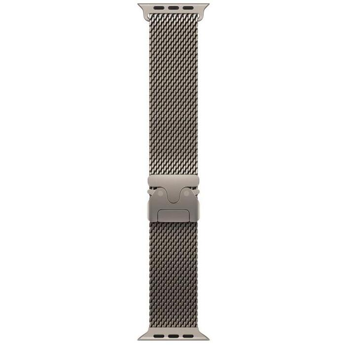 APPLE 49mm Natural Titanium Milanese Loop