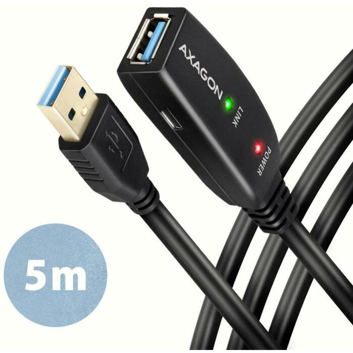 Axagon USB kabelis ADR-305, 5m, aktīvs
