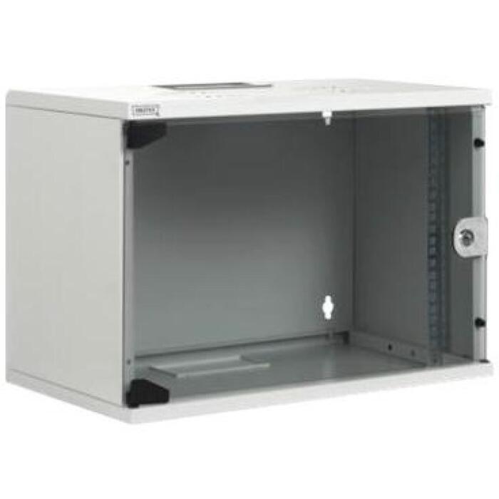 Digitus настенный шкаф DN-19 12-U-S-1, 19 дюймов, 12U, 54 x 40 см, RAL 7035, запираемые двери, сталь (DN-19 12-U-S-1)