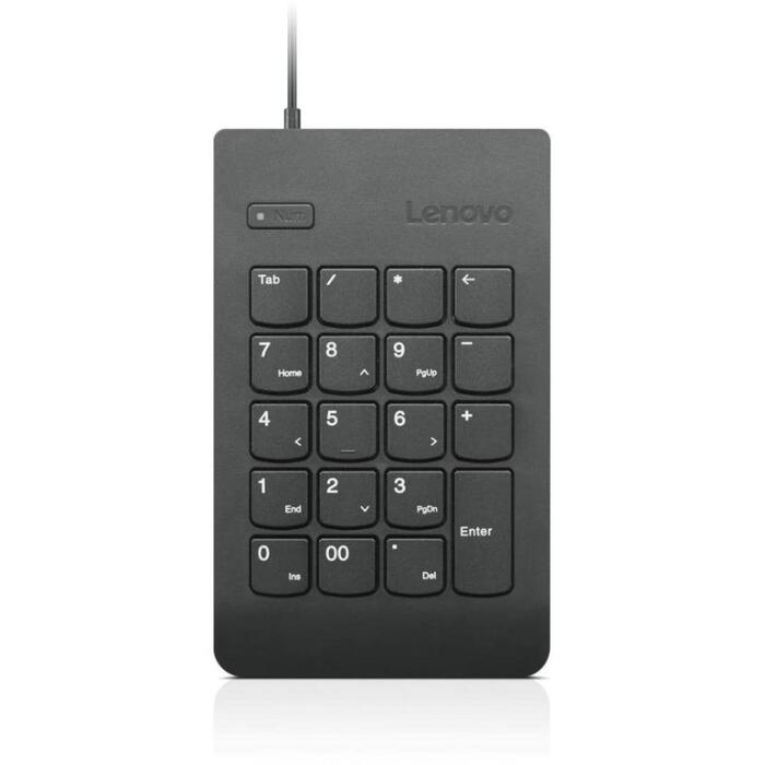 Lenovo Skaitļu klaviatūra MODELIS 4Y40R38905, 19 taustiņi, USB, vadu, melna (4Y40R38905)