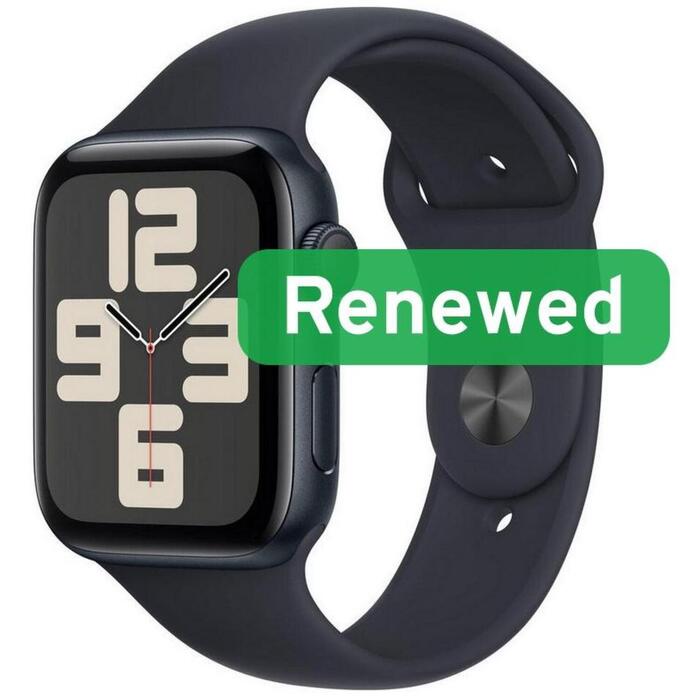 Apple Renewed Apple Watch SE2 LTE 44mm Midnight, 1.78