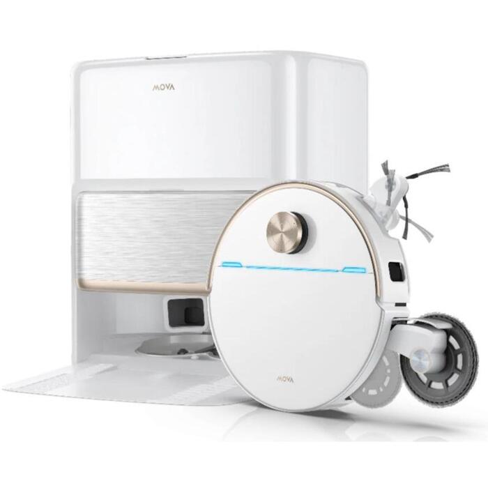 MOVA V70 Ultra Complete | Robotic Vacuum Cleaner | Wet&Dry | 6400 mAh | Dust capacity 3.5 L | 40000 Pa | White (V70 Ultra Complete White)