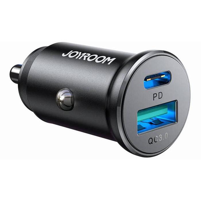 Joyroom JR-CCN05 autolādētājs, USB-A+USB-C, 30W, PD+QC3