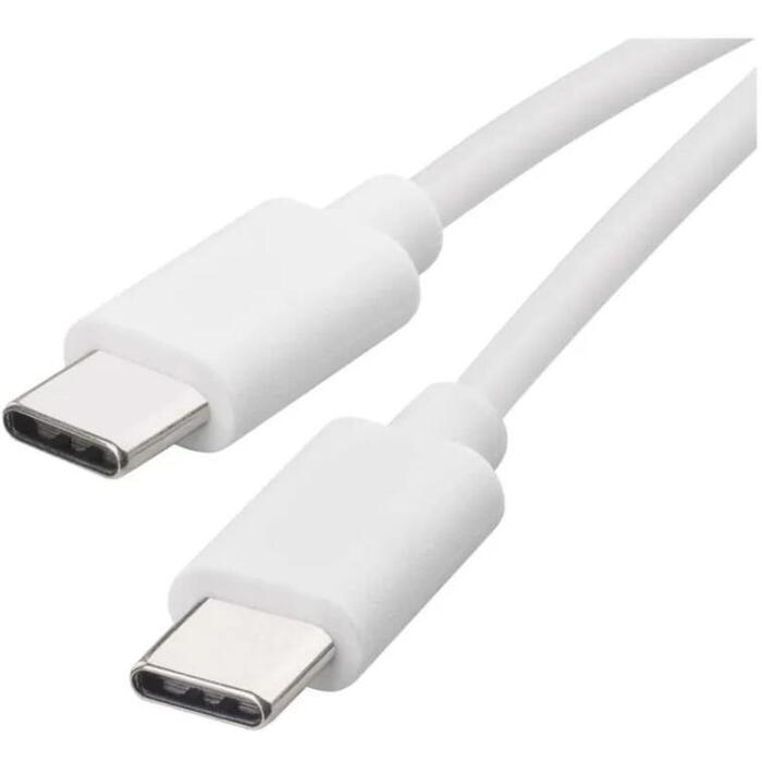 Emos USB кабель SM7027W, 1м, белый, 2.0, 60W, 3A, 480Mbit/s, C-C, PVC (SM7027W)