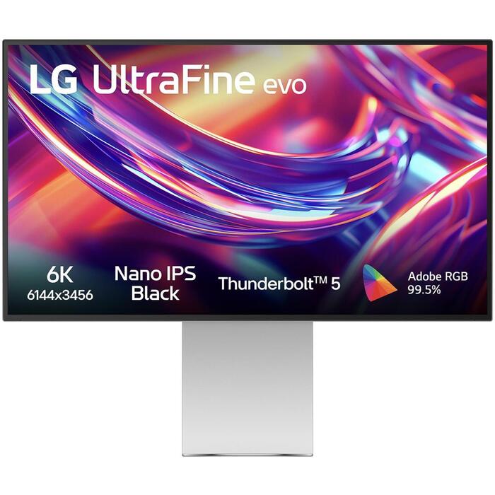 LG 32U990A-S ЖК-монитор, 32", 6144x3456, 6K Ultra HD, 16:9, Nano IPS, 2000:1, 5мс, 178°, Thunderbolt 5, DisplayPort 2.1, HDMI 2.1 (32U990A-S)
