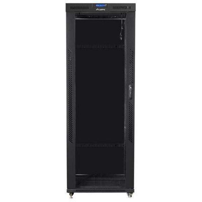 Lanberg Установка шкафа 19 42U FF01-8842-12BL, 800mm, 800mm, 800kg, IP20, ЖК-дисплей, 4 слота для вентиляторов (FF01-8842-12BL)
