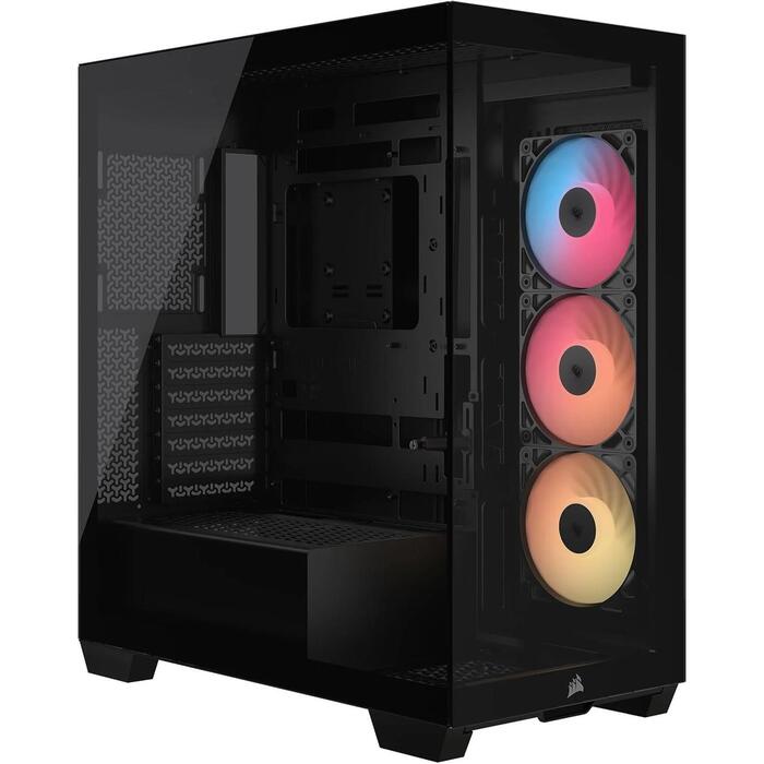 Corsair 3500X RS-R ARGB корпус для ПК CC-9011322-WW, Midi tower, 3 вентилятора, ARGB, черный, сталь/закаленное стекло (CC-9011322-WW)