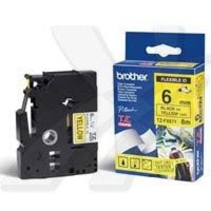 Brother lente etiķešu izgatavošanai TZE-FX611, 6mm