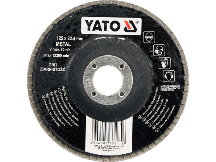Yato lapiņu slīpdisks YT-83273, 125mm, P60