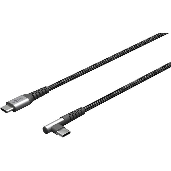 Goobay USB-C uz USB-C tekstila kabelis