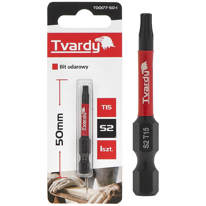 GEKO Ietekmes skrūvgrieža uzgalis T15, Tvardy