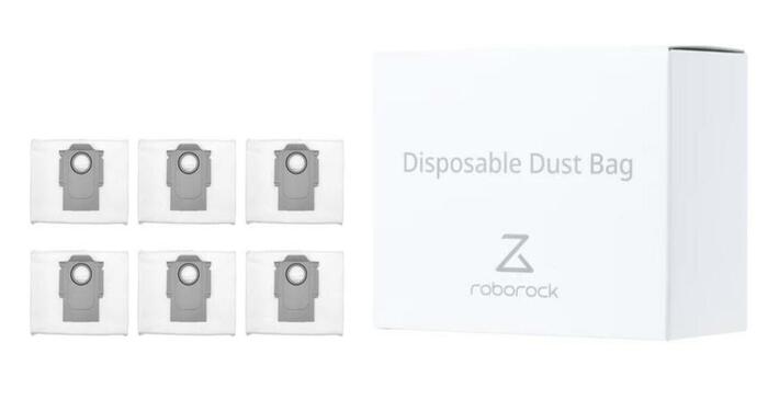 Vacuum Cleaner Accessory|ROBOROCK|Disposable Dust Bag 6pcs|White|For