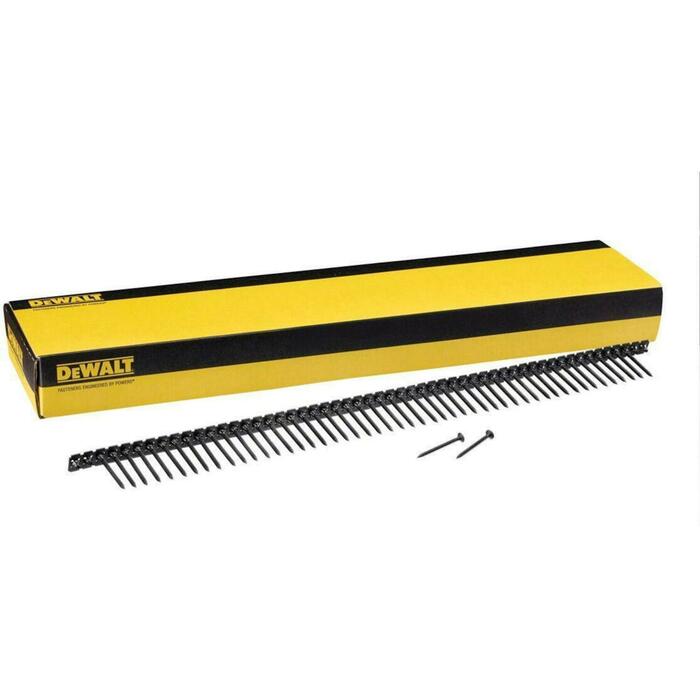 Dewalt Гипсокартонные саморезы DWF4000250 25 мм, 3,5 мм, PH2, 1000 шт, Изогнутые, черный фосфат, быстрая установка (DWF4000250)