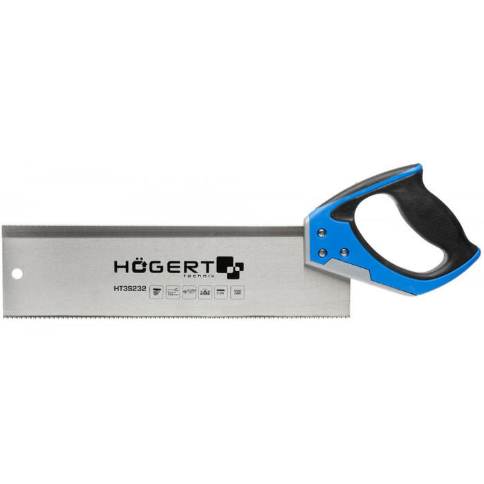 Hogert zāģis HT3S232, 350mm, 11TPI, precīza