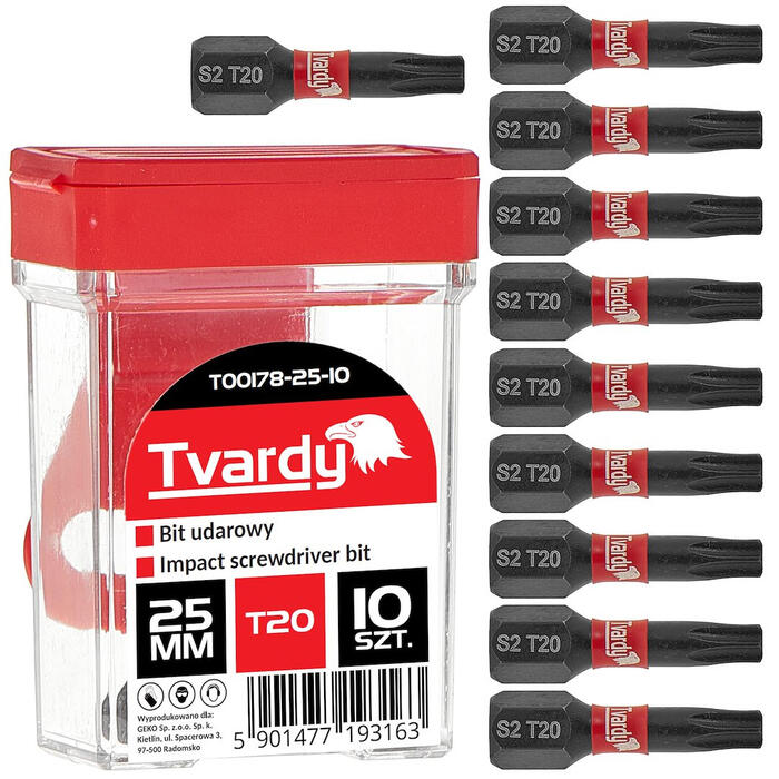GEKO Ietekmes skrūvgrieža uzgalis T20 25mm