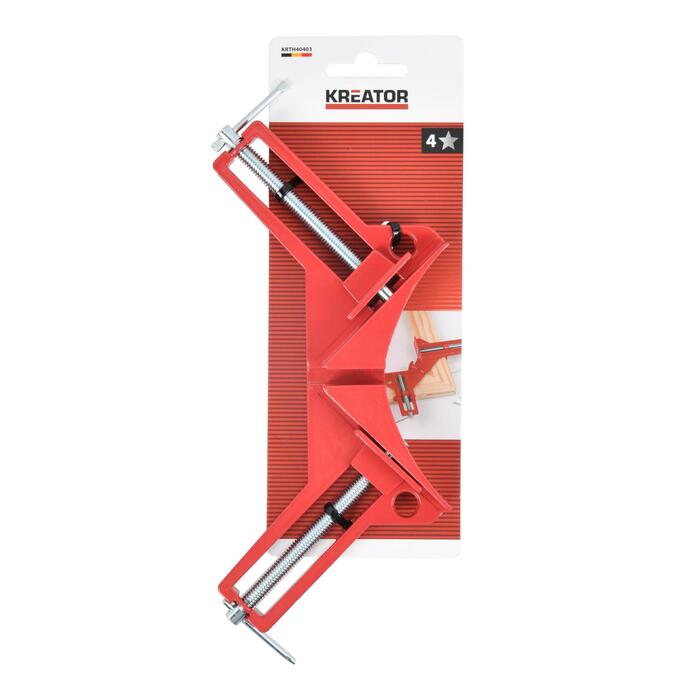 Kreator leņķa skava KRTH40403, 220 mm, 75 mm, 2 regulējamas skrūves, 90° leņķis (KRTH40403)