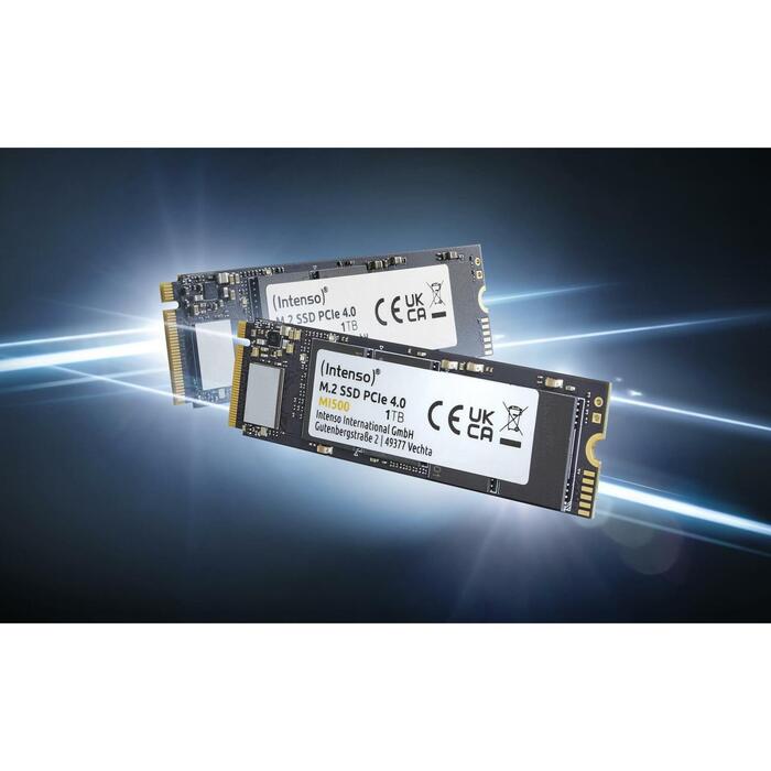 Intenso SSD M.2 3836450 500GB 5300MB/s 4000MB/s PCIe 4.0 NVME 1.4, M.2 2280, TBW 300, MTBF 1500000h (3836450)