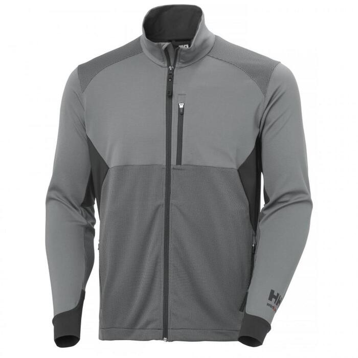 Helly Hansen Tech Active свитшот на молнии 72378_969-L&HH, L, серый, 200 g/m², 74% переработанный полиэстер (72378_969-L&HH)