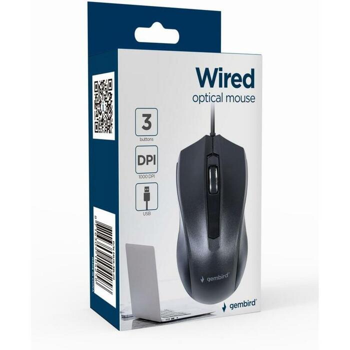 Gembird USB datorpele MUS-3B-01, 1000 DPI