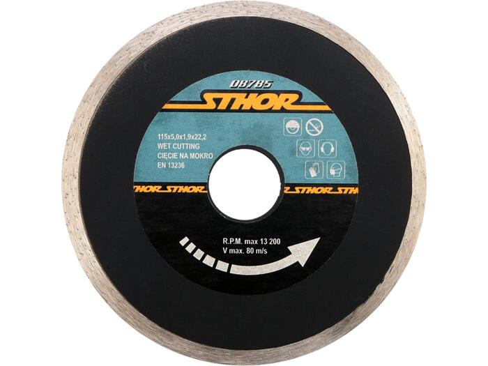 DIAMOND BLADE, CONTINOUS RIM 115MM 08785