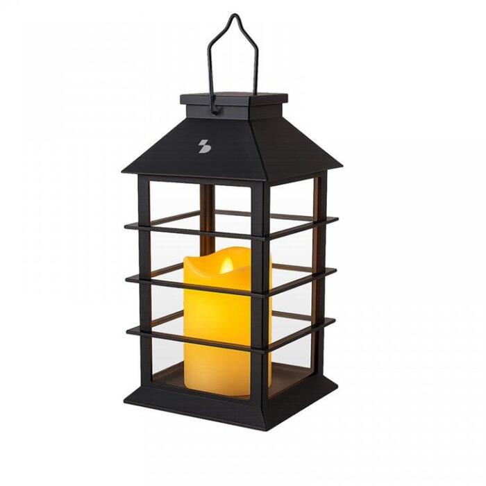 Beper Saules dārza lampa P207ILO303, Melna