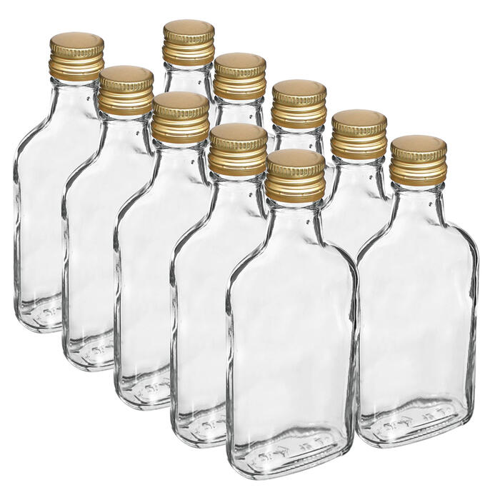 Browin Hip flask glass bottle 631411, 200ml, 10gab, ar vāciņu, tipa: degvīns (631411)