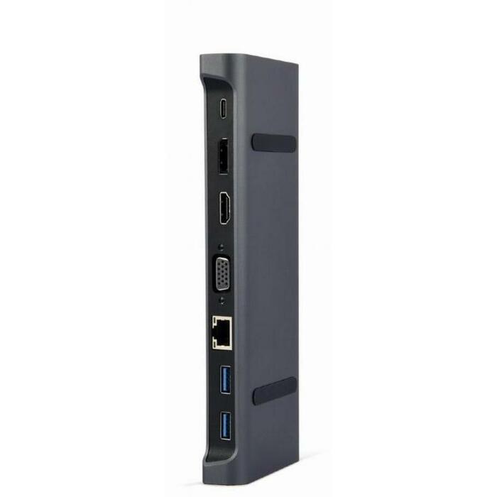 Gembird I/O adapteris USB-C uz HDMI/USB3/9IN1