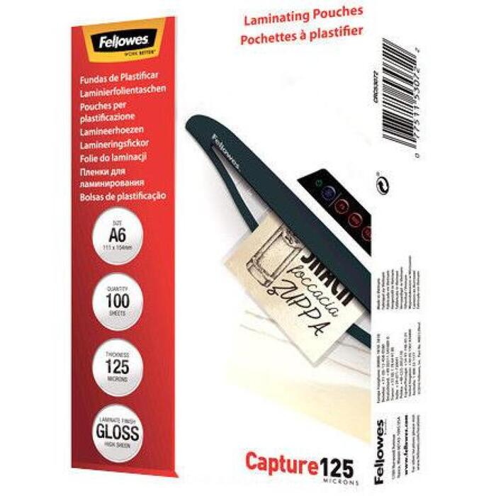 LAMINATOR POUCH GLOSSY/A6 125 100PCS 5307201