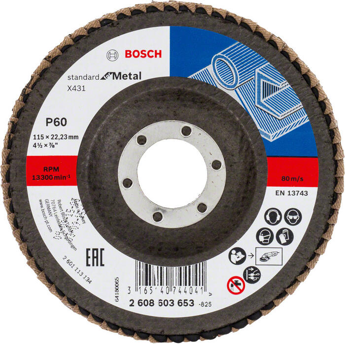 Slīpēšanas disks metālam Standard 115x22mm,60