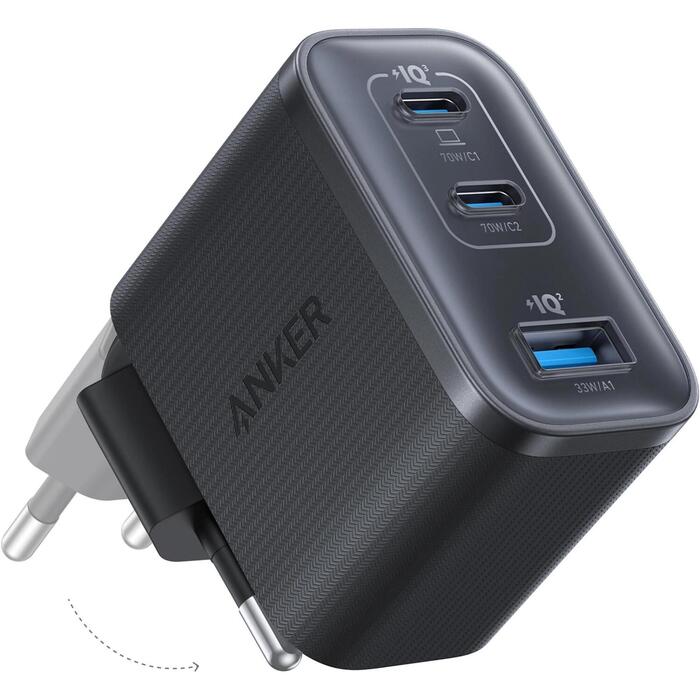 Anker Nano Charger 70W, 3 ports