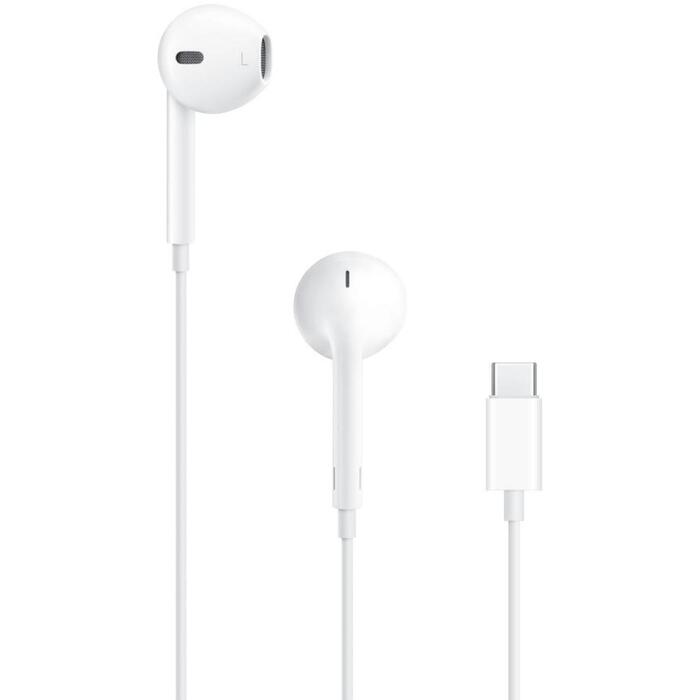 Apple Наушники MYQY3ZM/A, USB-C, 0.05кг, стерео, микрофон на кабеле, водоотталкивающие, белые (MYQY3ZM/A)