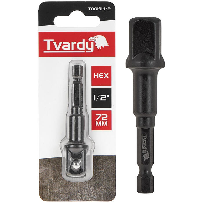 GEKO 1/2" 75mm HEX trieciena adapteris
