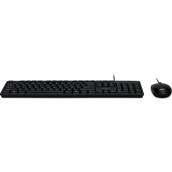 Acer Klaviatūra un Datorpele Komplekts AAK930 GP.ACC11.00K, Vadu, Melna, QWERTY, PC, Iekļauta pele (GP.ACC11.00K)