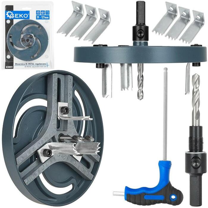 Geko regulējams zāģis 19-127 mm, BI-METAL