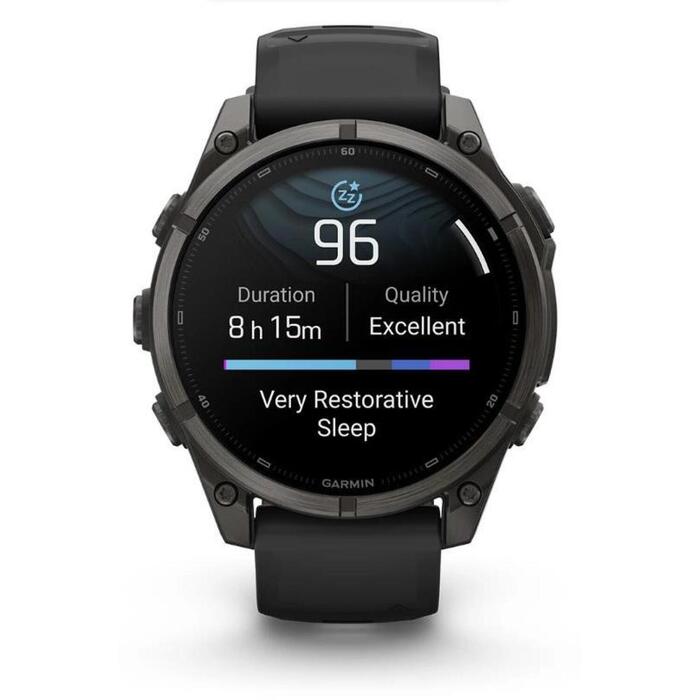 Garmin смарт-часы Fenix 9 010-04762-11, 47мм, AMOLED, 454x454px, 64ГБ, 16 дней, 10ATM, титан, сапфир, GPS, Bluetooth, Wi-Fi (010-04762-11)