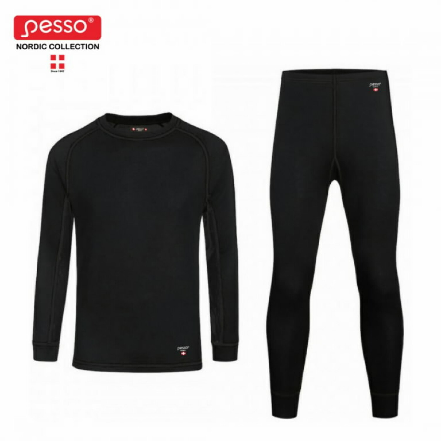 Комплект термобелья Merino, 4XL, Pesso, черный, 80% полиэстер, 20% мериносовая шерсть, 170 г/м² (MERINO-4XL)