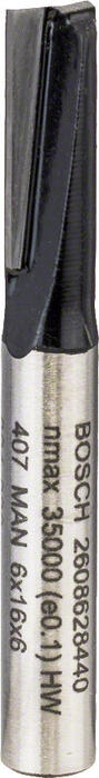Gropju frēze 6 mm D1 19