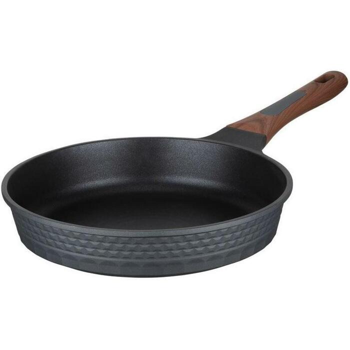 Resto cepamais pannas statīvs 93511 28 cm, 4 slāņu Pfluon, ergonomiska rokturis, indukcijas saderīgs, melns, koka krāsa (93511)