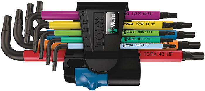 TORX skrūvgriežu komplekts 967/9 TX Multicolour