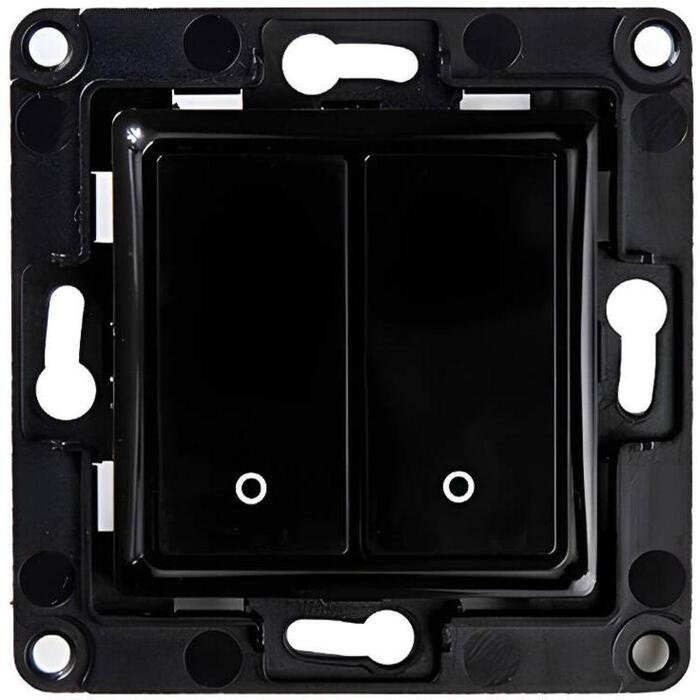 Shelly viedais gaismas slēdzis, Wallswitch2Black, melns