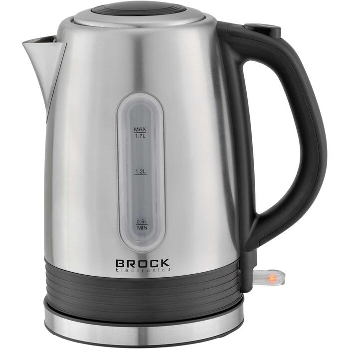 Brock WK 9903 SS электрический чайник, 1.7 л, 2200 Вт, 220-240 В, нержавеющая сталь, 360° подставка (WK 9903 SS)