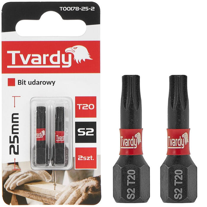 GEKO Ietekmes skrūvgrieža uzgaļi T20 25mm