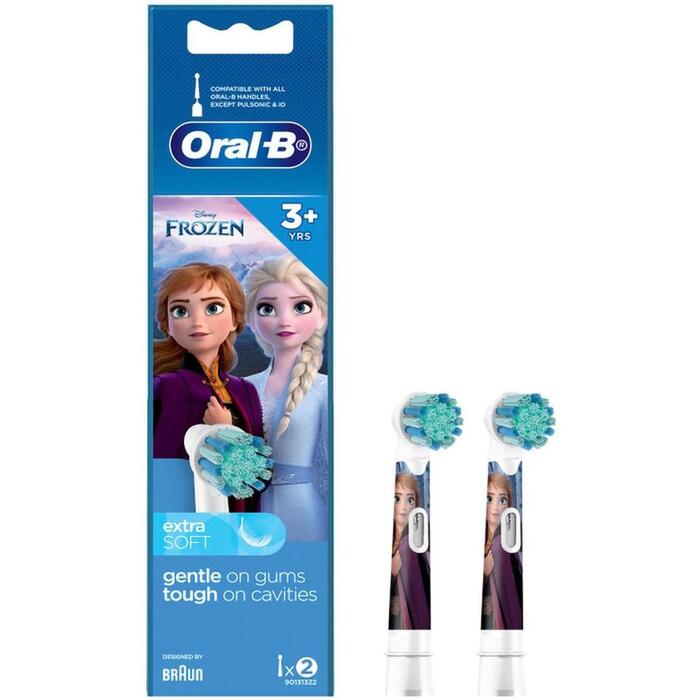 BRAUN el.zobu birstes uzgalis Frozen 3+ (bērnu), 2 gab. (EB10-2 Frozen)