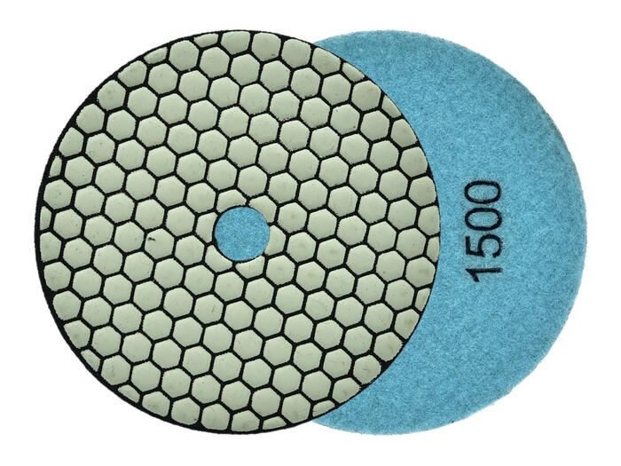 Dimanta sausās pulēšanas disks 125mm, velcro