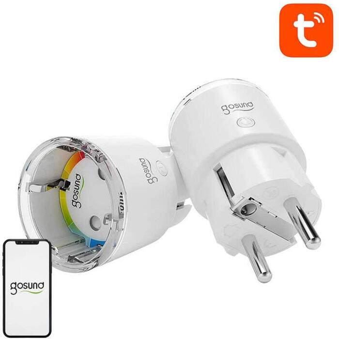 Gosund viedā kontakligzda EP2-2, 220-240V, 10A