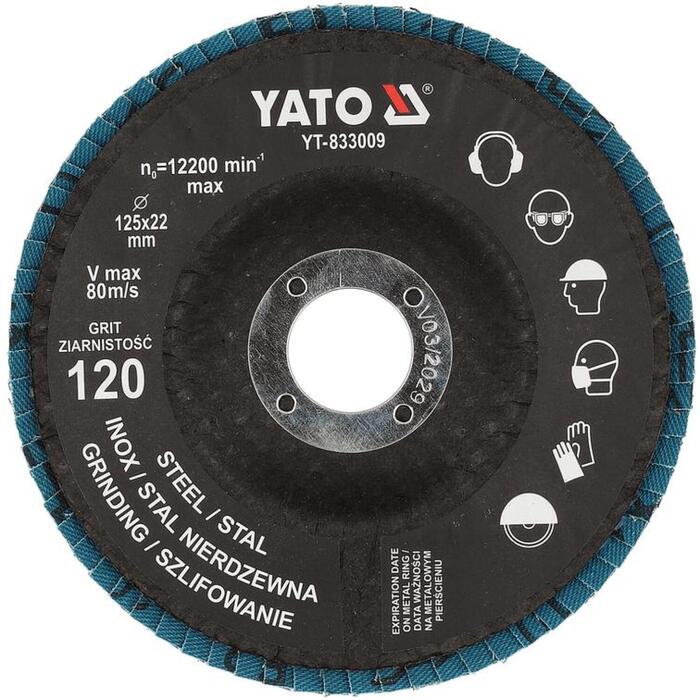 Yato lapiņu slīpdisks P120 125x22mm YT-833009