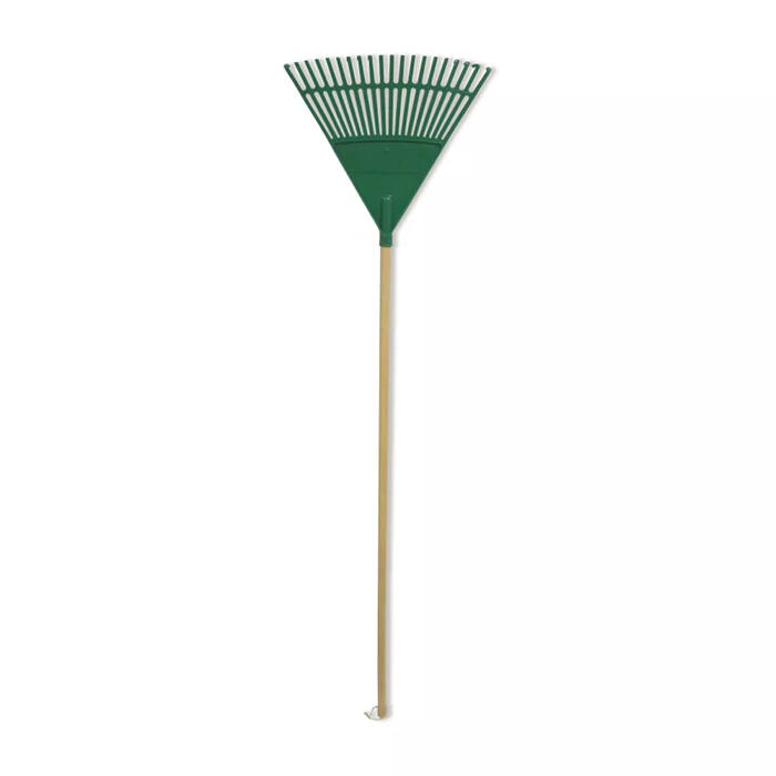 Lapu grābeklis ar kātu zaļš 45cm