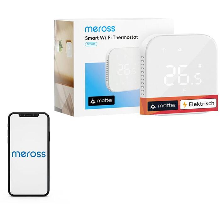 Meross Gudrais termostats MTS215MA-EU, ±0,5°C